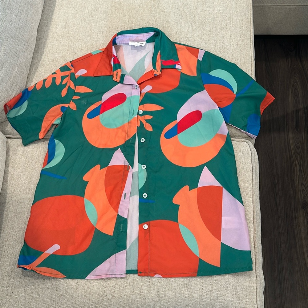 Fun color block shirt
